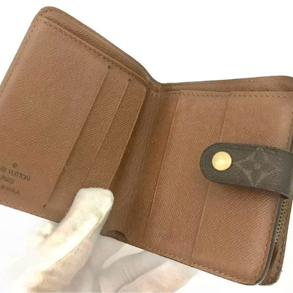 🏆💎💯 Louis Vuitton Compact Bifold Monogram Brown Wallet SD0065 - Picture 6 of 7